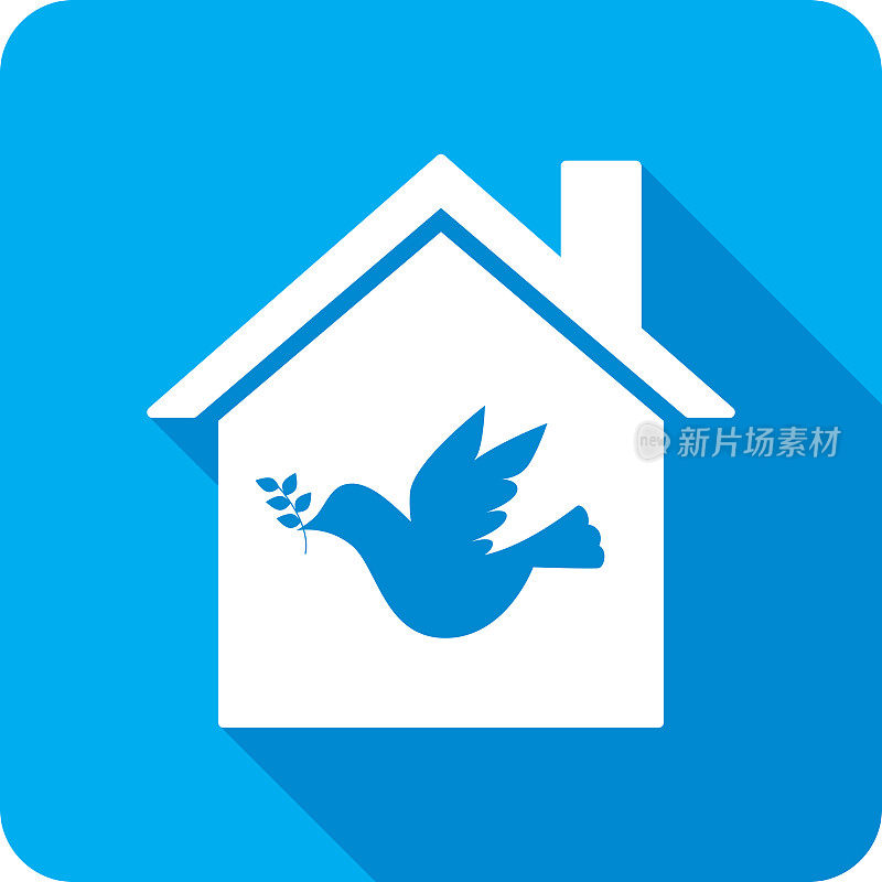 House Dove图标剪影